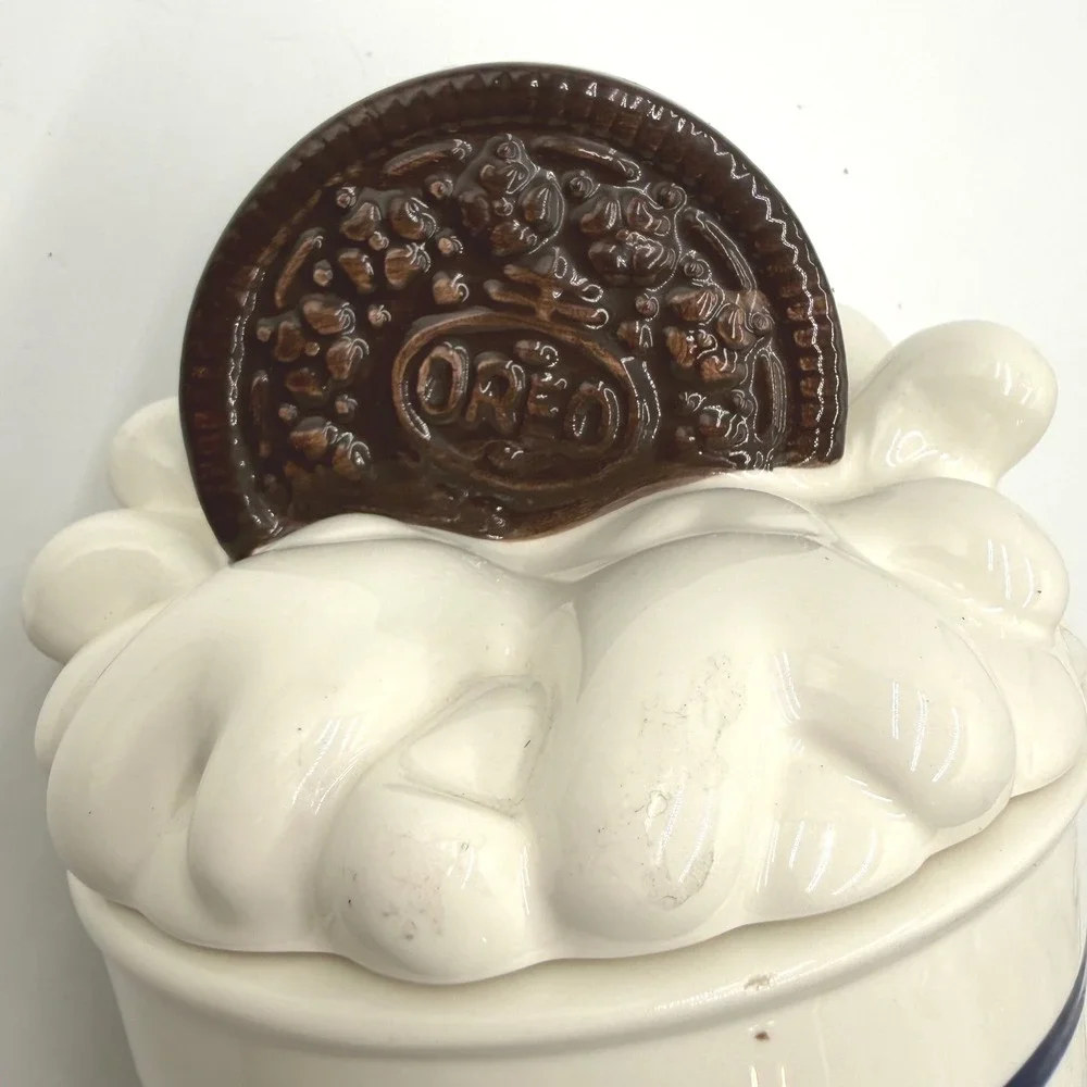 OREO Vintage Splash Cookie Jar Houston Harvest 31589 Ceramic 10.5